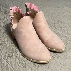 Blush pink shoes
